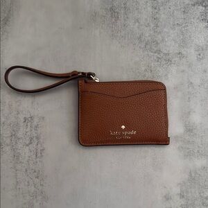Kate Spade Brown Leather Wristlet